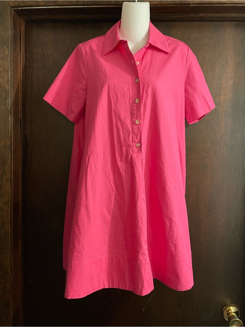 Anthropologie Brand Women's XS The Pollie Short-Sleeve Swing Tunic Mini Dress
